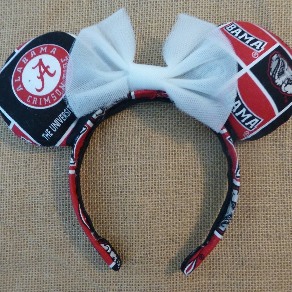 University of Alabama Mickey Ear Headband